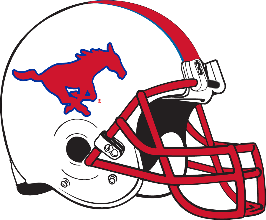 Southern Methodist Mustangs 2012-pres helmet logo iron on transfers for clothing